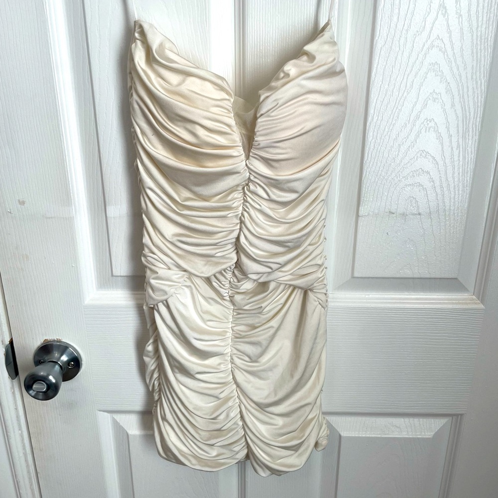 Arden B Off white Cocktail Bodycon Dress- Sz S